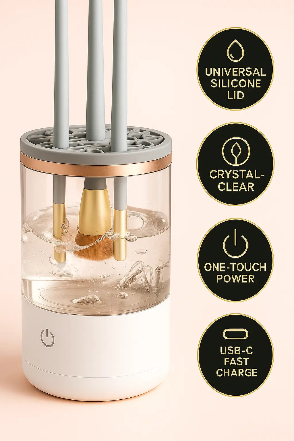 GlowLine™ Spin-Clean Brush Bath