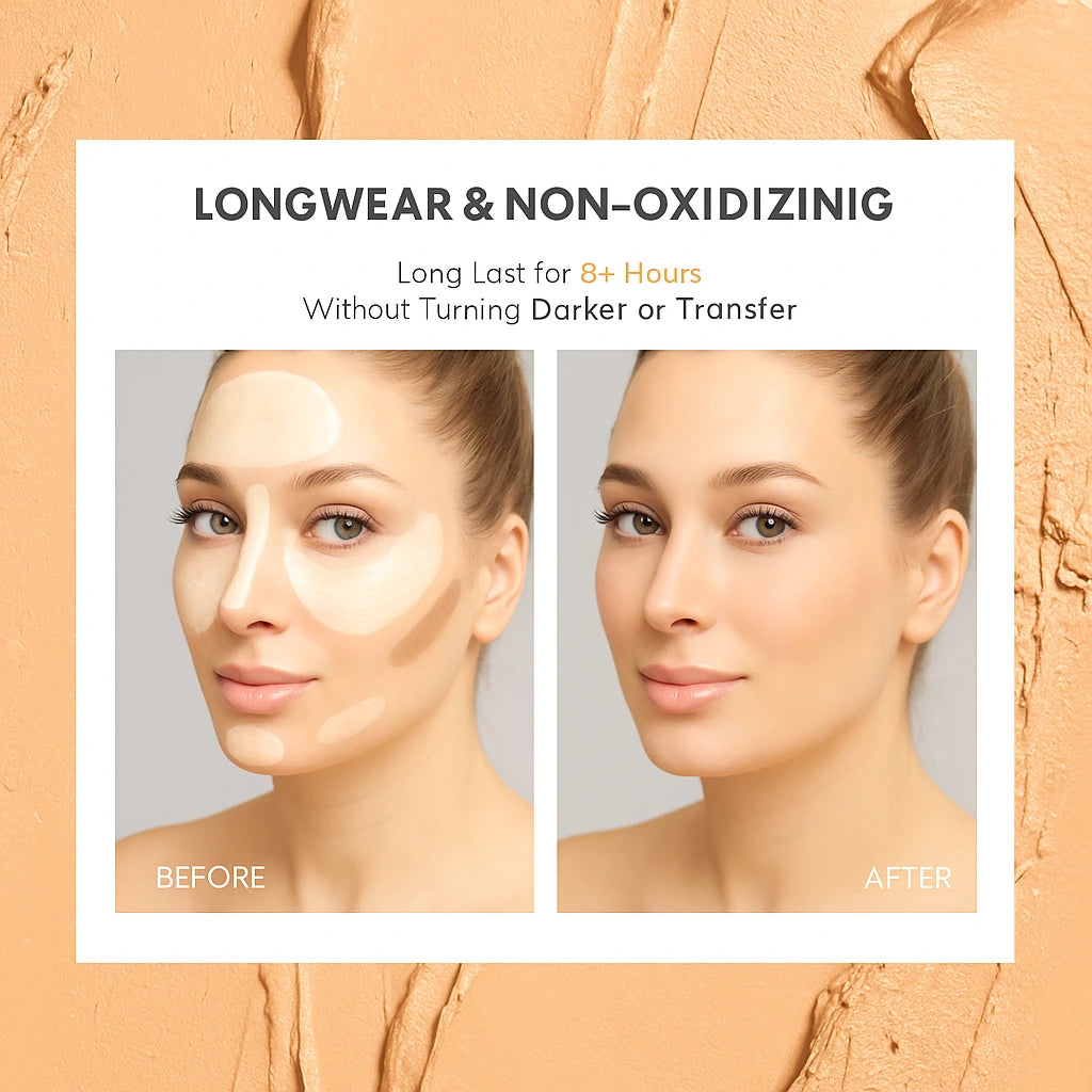 Dual Concealer + Contour Stick – Natural Finish, Buildable Coverage